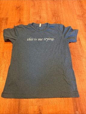 Taylor Swift This Is Me Trying Graphic Tee - Blue